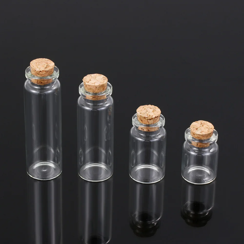 10pcs 5/8/12/15ml Mini Clear Vials Glass Bottle Blank Empty Wishing Message Bottles Transparent Containers With Cork Stopper
10pcs 5/8/12/15ml Mini Clear Vials Glass Bottle Blank Empty Wishing Message Bottles Transparent Containers With Cork Stopper