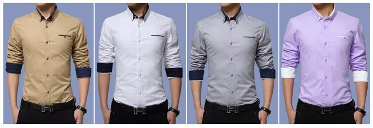 VISADA JAUNA New Men Long Sleeve Shirts VISADA JAUNA New Men Long Sleeve Shirts
