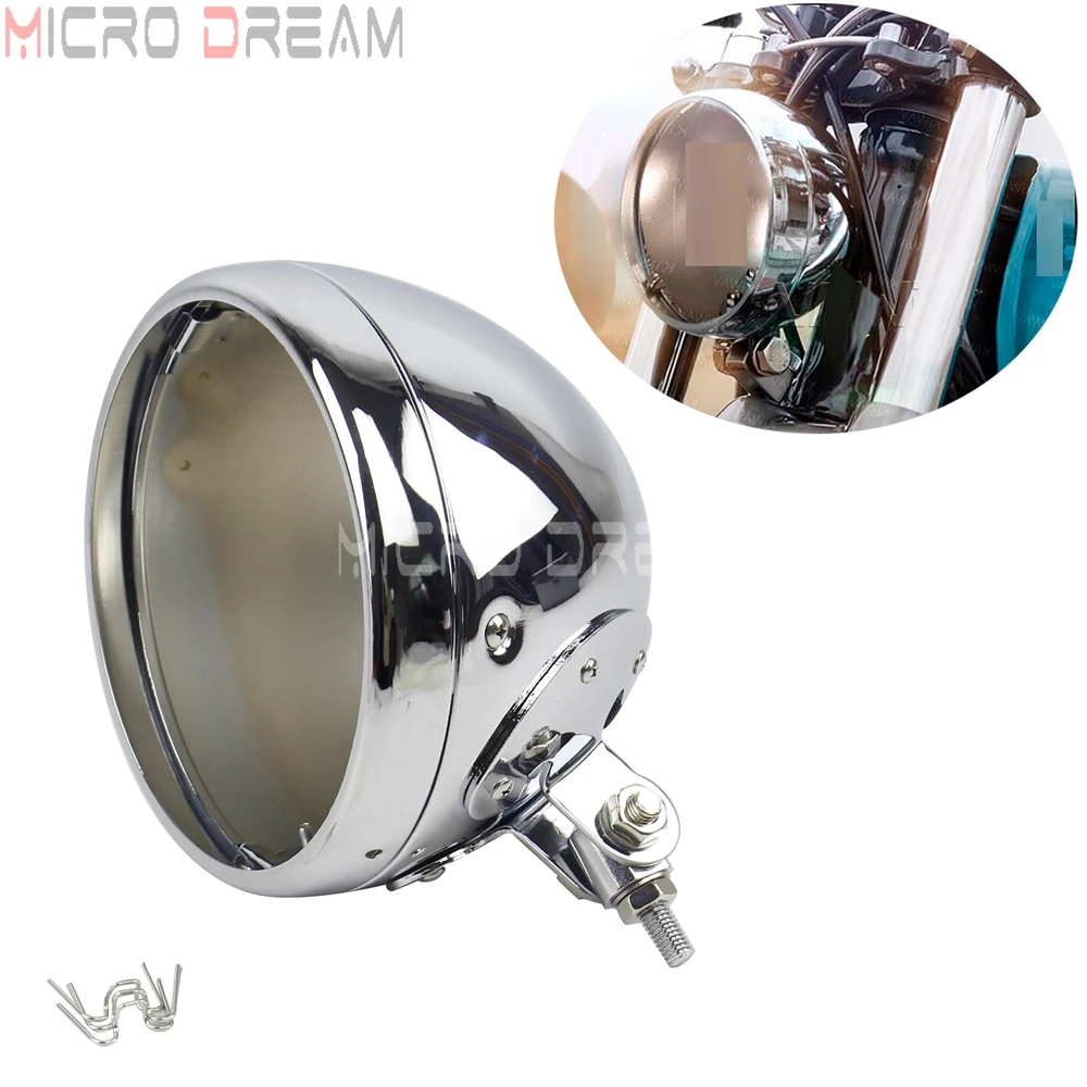 Universal 7 inch Chrome Bottom Mount Headlight Round Headlamp LED Head Light Bulb Bucket Housing Shell for Harley Custom Bobber
Universal 7 inch Chrome Bottom Mount Headlight Round Headlamp LED Head Light Bulb Bucket Housing Shell for Harley Custom Bobber