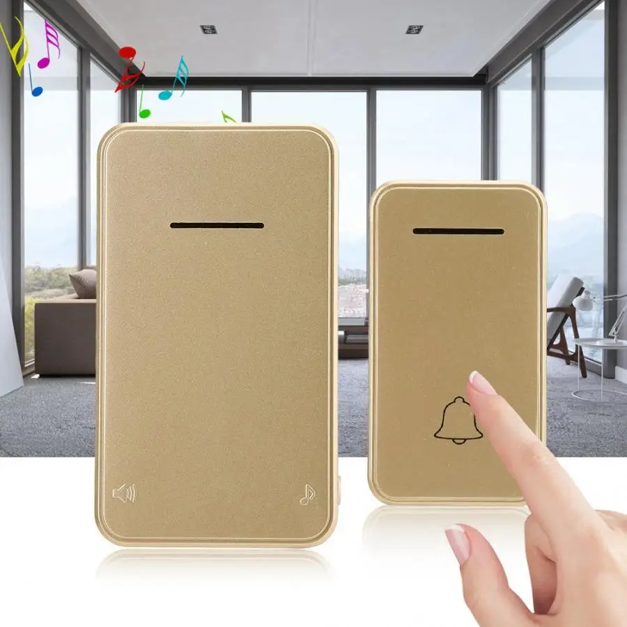 1V2 Door Bell Kit Self Power Generation Transmitter Receiver Digital Waterproof 110-240V Wireless Safety Smart Door Bell
1V2 Door Bell Kit Self Power Generation Transmitter Receiver Digital Waterproof 110-240V Wireless Safety Smart Door Bell
