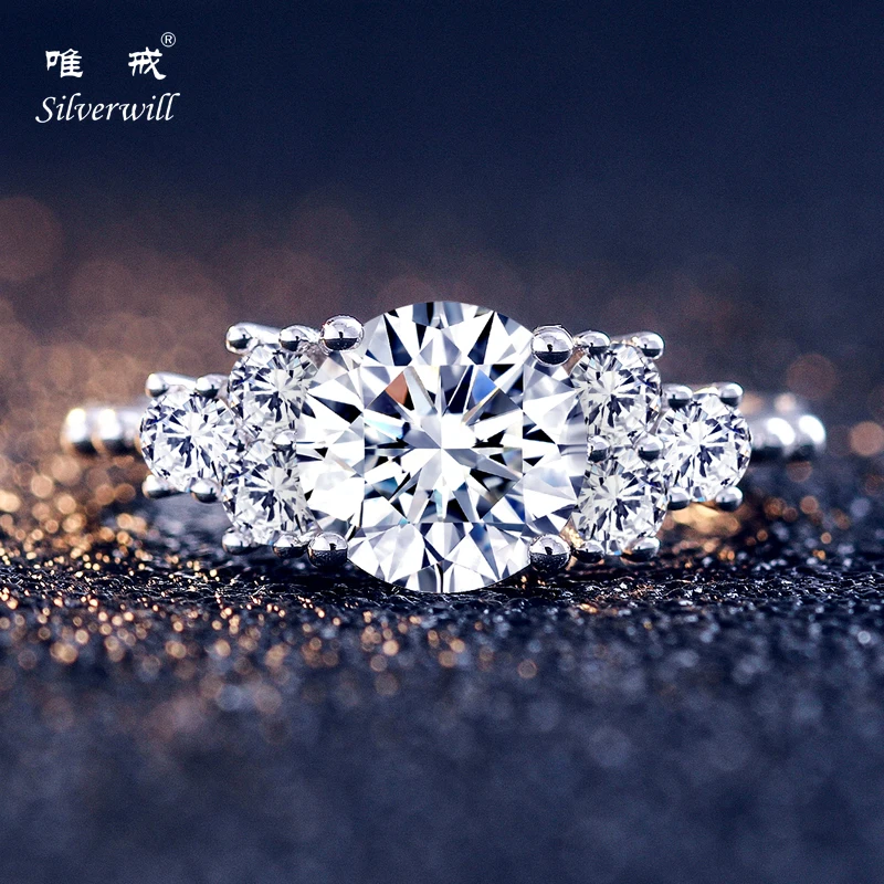 Silverwill real sterling 925 silver sparkling 1.75ct Moissanite luxury Wedding Band Engagement Ring yes i do Promise rings gift
Silverwill real sterling 925 silver sparkling 1.75ct Moissanite luxury Wedding Band Engagement Ring yes i do Promise rings gift