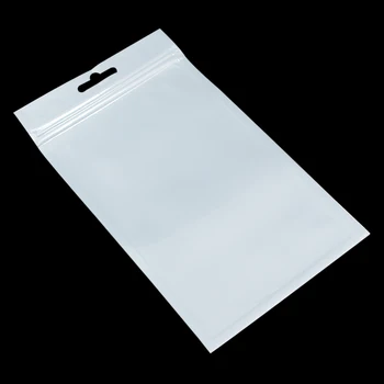 100Pcs/ Lot 12*23cm White / Clear Moisture Proof Self Seal Zipper Poly Pack Pouch Ziplock Storage Packing Bag With Hang Hole
100Pcs/ Lot 12*23cm White / Clear Moisture Proof Self Seal Zipper Poly Pack Pouch Ziplock Storage Packing Bag With Hang Hole