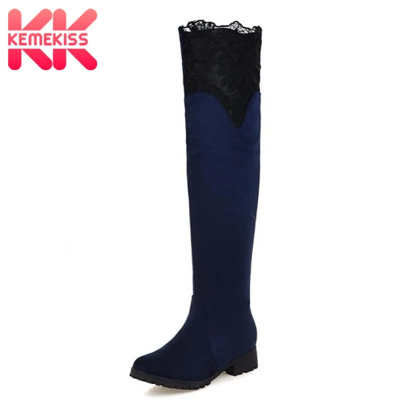 KemeKiss Plus Size 33-47 4 Colors Women Flats Boots Lace Fur Over The Knee Boots Fashion Sexy Women's Shoes Winter Footwear
KemeKiss Plus Size 33-47 4 Colors Women Flats Boots Lace Fur Over The Knee Boots Fashion Sexy Women's Shoes Winter Footwear