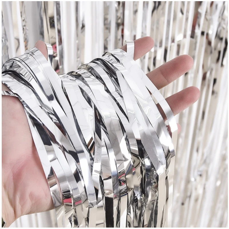 1M*2M Silver Gold Ribbons for Party Decoration Birthday Gifts DIY Wedding Anniversaire Background Wall Favor Foil Satin Ribbons
1M*2M Silver Gold Ribbons for Party Decoration Birthday Gifts DIY Wedding Anniversaire Background Wall Favor Foil Satin Ribbons