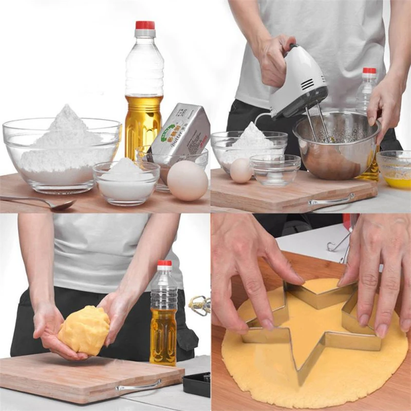 2018 New Stainless Steel Cake Biscuit Cookie Cutter Mold DIY Baking Pastry Tool Easy operation Lightweigh Hot C0404#30 4