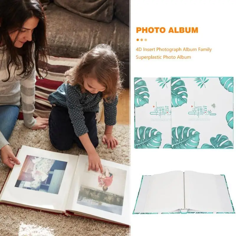 4D Insert Photograph Album Book Style Photo Album Lightweight and Delicate Graceful and Beautiful Family Lovers Memory Scrapbook
4D Insert Photograph Album Book Style Photo Album Lightweight and Delicate Graceful and Beautiful Family Lovers Memory Scrapbook