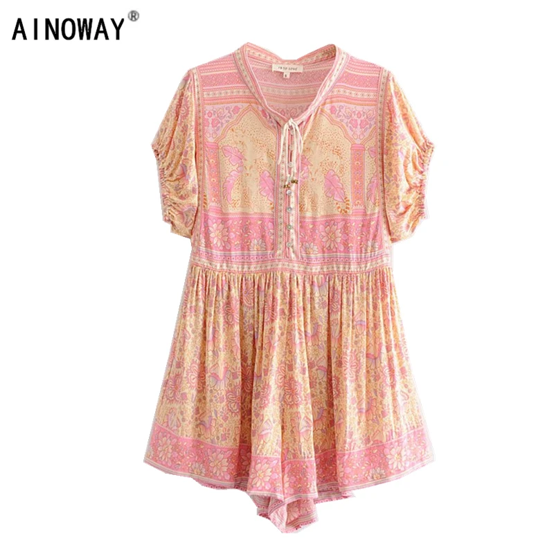 Vintage chic Women Floral print Bohemian Beach kimono Jumpsuit Ladies Long sleeve Backless Playsuit Boho Overall
Vintage chic Women Floral print Bohemian Beach kimono Jumpsuit Ladies Long sleeve Backless Playsuit Boho Overall