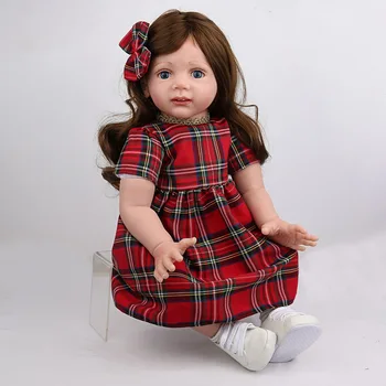 60cm Silicone Reborn Baby Doll Toys 24inch Princess Toddler bebe modeling collectible doll Play house toys lifelike infant doll
60cm Silicone Reborn Baby Doll Toys 24inch Princess Toddler bebe modeling collectible doll Play house toys lifelike infant doll
