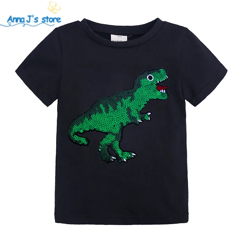 Summer Sequins kids t shirts clothes for baby boys tops 2-7y Child 4 colors cartoon dinosaur paillette boy T-shirts ZX384
Summer Sequins kids t shirts clothes for baby boys tops 2-7y Child 4 colors cartoon dinosaur paillette boy T-shirts ZX384