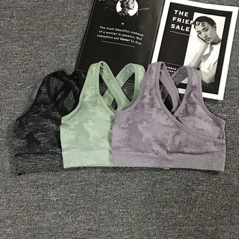 2019 Camo Seamless Sports Bra For Women Gym Criss Cross Workout Bras Active Wear High Impact Crop Top Bras Wireless Yoga Bra
2019 Camo Seamless Sports Bra For Women Gym Criss Cross Workout Bras Active Wear High Impact Crop Top Bras Wireless Yoga Bra