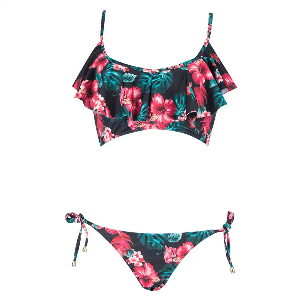 Tropical Hem Sexy Bikinis set 3