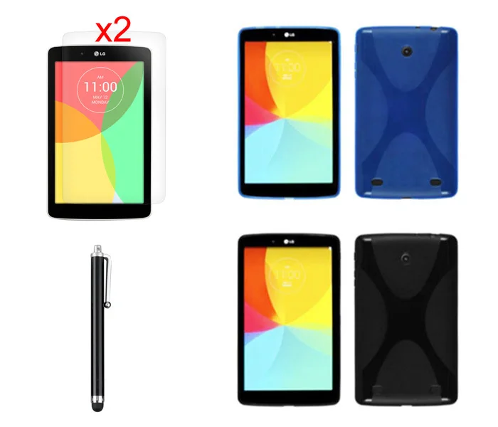 X Line Matte TPU Gel Silicone Case Rubber Skin Cover Pouch Bag + 2* Clear Film + Stylus For LG G PAD 8.0 V480 V490 8 inch Tablet
X Line Matte TPU Gel Silicone Case Rubber Skin Cover Pouch Bag + 2* Clear Film + Stylus For LG G PAD 8.0 V480 V490 8 inch Tablet