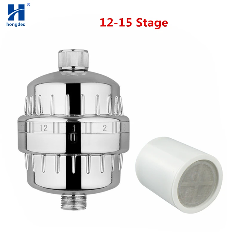 Hongdec New 12-15 Stage Shower Water Filter Purifier with digital ring for record usage time
Hongdec New 12-15 Stage Shower Water Filter Purifier with digital ring for record usage time