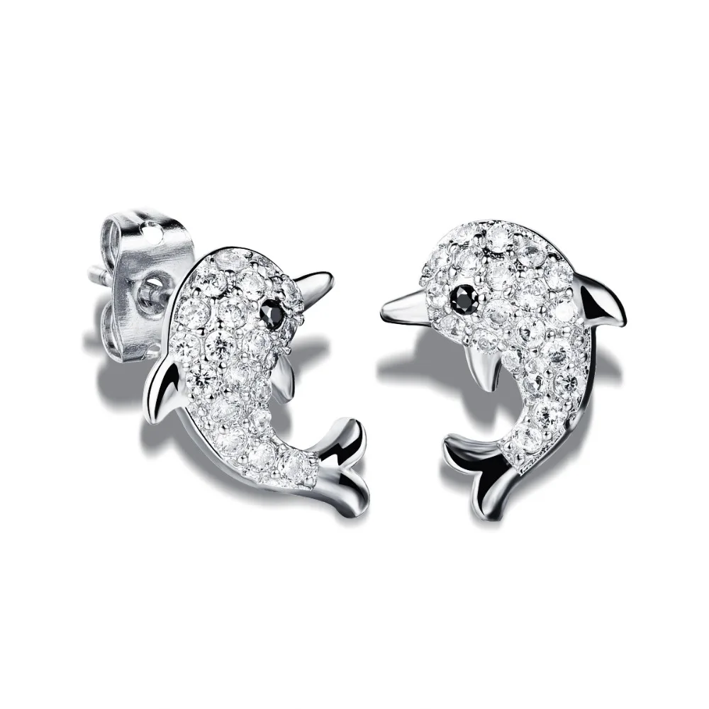 Small Dolphin Girls Earrings Yellow / White Gold Filled Full Zircon Animal Stud Earrings for Childrens Kids Baby Lovely Xmas Gif
Small Dolphin Girls Earrings Yellow / White Gold Filled Full Zircon Animal Stud Earrings for Childrens Kids Baby Lovely Xmas Gif