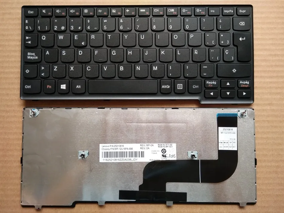 New SP Spain keyboard for lenovo YOGA 11 YOGA11S YOGA 11S S210 FLEX 10 Laptop SP keyboard
New SP Spain keyboard for lenovo YOGA 11 YOGA11S YOGA 11S S210 FLEX 10 Laptop SP keyboard