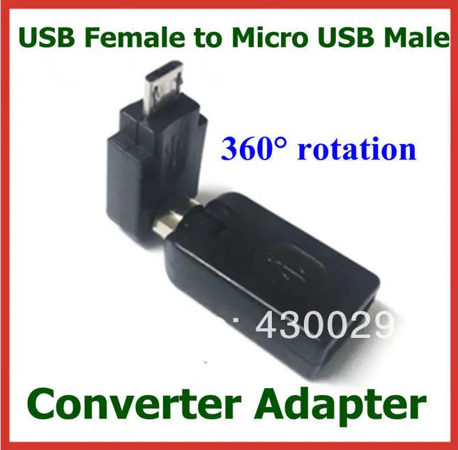 50pcs USB 2.0 Female to Micro USB 2.0 Male Converter Adapter 360 Degree Rotation Angle Adapter Connector High Quality
50pcs USB 2.0 Female to Micro USB 2.0 Male Converter Adapter 360 Degree Rotation Angle Adapter Connector High Quality