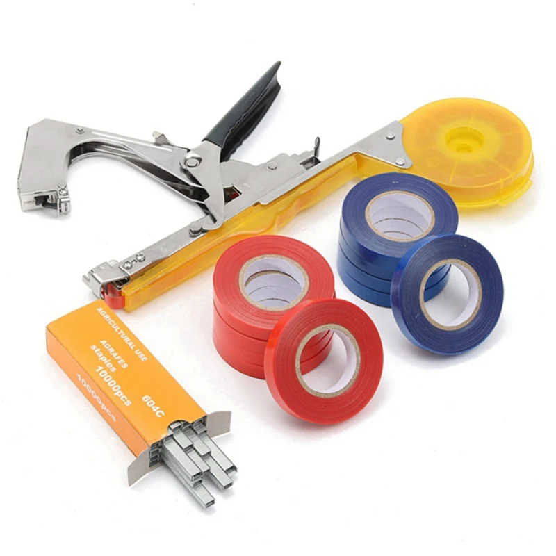 Plant Branch Hand Tying Binding Machine Flower Vegetable Garden Tapetool Tapener +Tapes Garden Tools 1set
Plant Branch Hand Tying Binding Machine Flower Vegetable Garden Tapetool Tapener +Tapes Garden Tools 1set