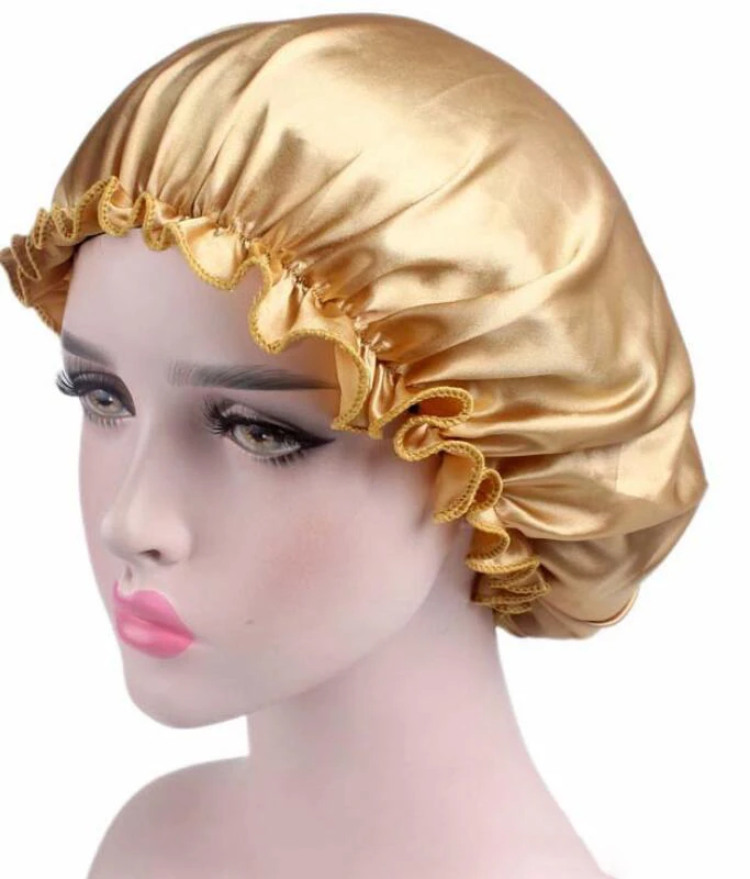 New Fashion Luxury Lace Satin Bonnet Cap Solid Color Comfortable Night Sleep Hat Hair Loss Cap Women Hat Cap Turbante
New Fashion Luxury Lace Satin Bonnet Cap Solid Color Comfortable Night Sleep Hat Hair Loss Cap Women Hat Cap Turbante