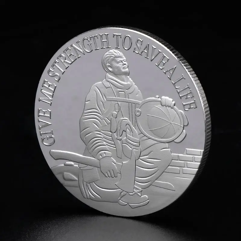Commemorative Coin Firemen Fire Control Save Life Souvenir Collection Gifts Art Crafts Alloy Gold Silver Hero Home Decor
Commemorative Coin Firemen Fire Control Save Life Souvenir Collection Gifts Art Crafts Alloy Gold Silver Hero Home Decor