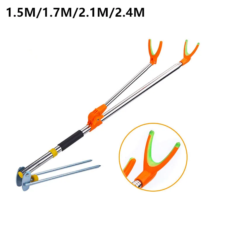 1.5M/1.7M/21.M/2.4M Portable Anti Skid Adjustable Fishing Rod Stand Holder Rack Detachable Durable Fish Pole Bracket 
1.5M/1.7M/21.M/2.4M Portable Anti Skid Adjustable Fishing Rod Stand Holder Rack Detachable Durable Fish Pole Bracket