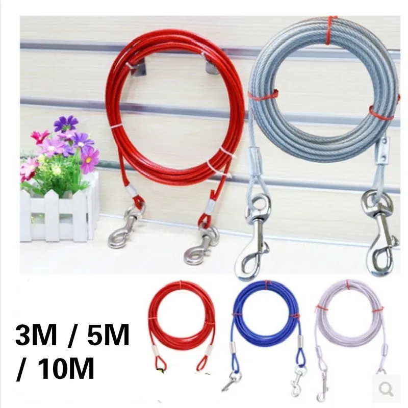 Double Leashes Stainless Steel Wire Lengthen Extended PVC Firm Rust Proof Large Dogs Pug White Red Smooth Outdoor Dog Leash
Double Leashes Stainless Steel Wire Lengthen Extended PVC Firm Rust Proof Large Dogs Pug White Red Smooth Outdoor Dog Leash