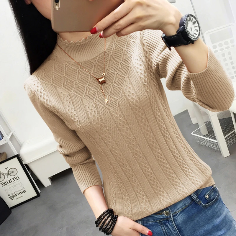 Knitted Sweater Womens Spring Autumn Slim Cashmere Sweater Woman Fashion Knit Bottoming Clothes Female Luxury Style Promotion
Knitted Sweater Womens Spring Autumn Slim Cashmere Sweater Woman Fashion Knit Bottoming Clothes Female Luxury Style Promotion