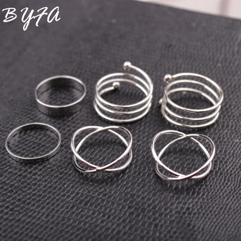 6pcs Fashion Simple Rings for Women Twisted Twining Geometric Gold Color Finger Ring Joint Knuckle Rings Set Girls Gifts
6pcs Fashion Simple Rings for Women Twisted Twining Geometric Gold Color Finger Ring Joint Knuckle Rings Set Girls Gifts