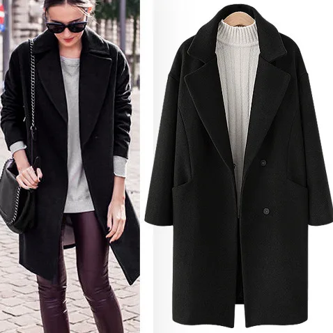 UK Fashion 2018 Spring Woolen Coat Women Simple Maxi Overcoat manteau femme Winter women clothing Khaki Black Deep red
UK Fashion 2018 Spring Woolen Coat Women Simple Maxi Overcoat manteau femme Winter women clothing Khaki Black Deep red