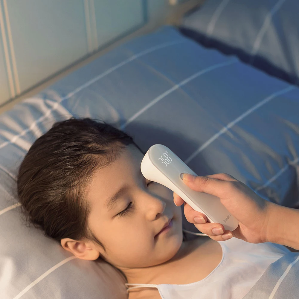 Xiaomi Mijia iHealth Digital Thermometer Non-contact Forehead Rapid temperature tester Fever Infrared baby kids Thermometer
Xiaomi Mijia iHealth Digital Thermometer Non-contact Forehead Rapid temperature tester Fever Infrared baby kids Thermometer