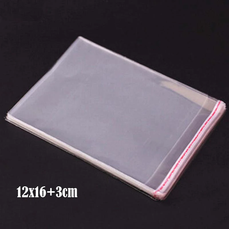 200 Pcs 12*16cm+3cm Transparent Self Adhesive Seal Poly Plastic Bags Crystal Clear Cellophane Cello Gift Bag
200 Pcs 12*16cm+3cm Transparent Self Adhesive Seal Poly Plastic Bags Crystal Clear Cellophane Cello Gift Bag