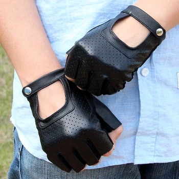 Men and women's fashion Genuine leather semi-finger gloves boy and girls spring and summertactical ride breathable gloves
Men and women's fashion Genuine leather semi-finger gloves boy and girls spring and summertactical ride breathable gloves