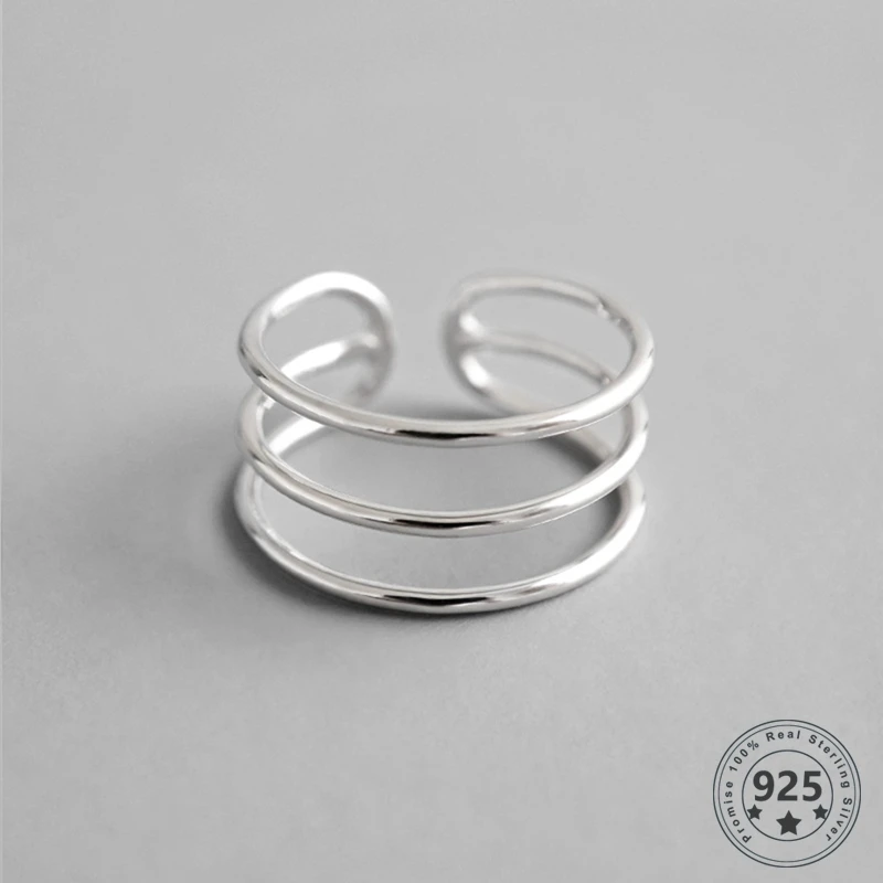 LouLeur Real 925 Sterling Silver Three Lines Rings Casual Geometric Simple Rings Women Fashion Minimalism Jewelry Dropshipping
LouLeur Real 925 Sterling Silver Three Lines Rings Casual Geometric Simple Rings Women Fashion Minimalism Jewelry Dropshipping