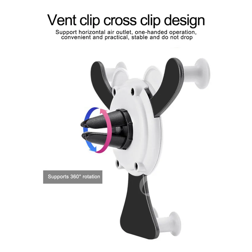 OLAF Gravity Car Phone Holder,Universal Smartphone Grip Air Vent Mount Mobil Phone Holder Stand For iPhone X 7 Oneplus 6 GPS Car (3)