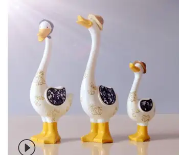 SET three-mouth duck resin furnishing household arts and crafts TV cabinet decorative creative gifts statues Home
SET three-mouth duck resin furnishing household arts and crafts TV cabinet decorative creative gifts statues Home