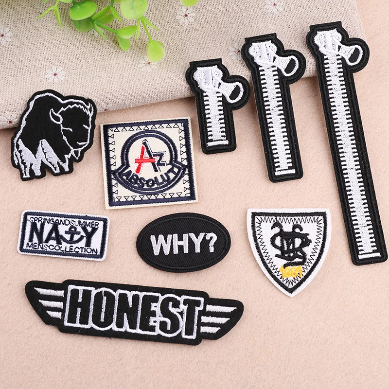 Computer embroidery chapter zipper badge cloth tide brand clothes decoration patch stick standard hot stickers
Computer embroidery chapter zipper badge cloth tide brand clothes decoration patch stick standard hot stickers