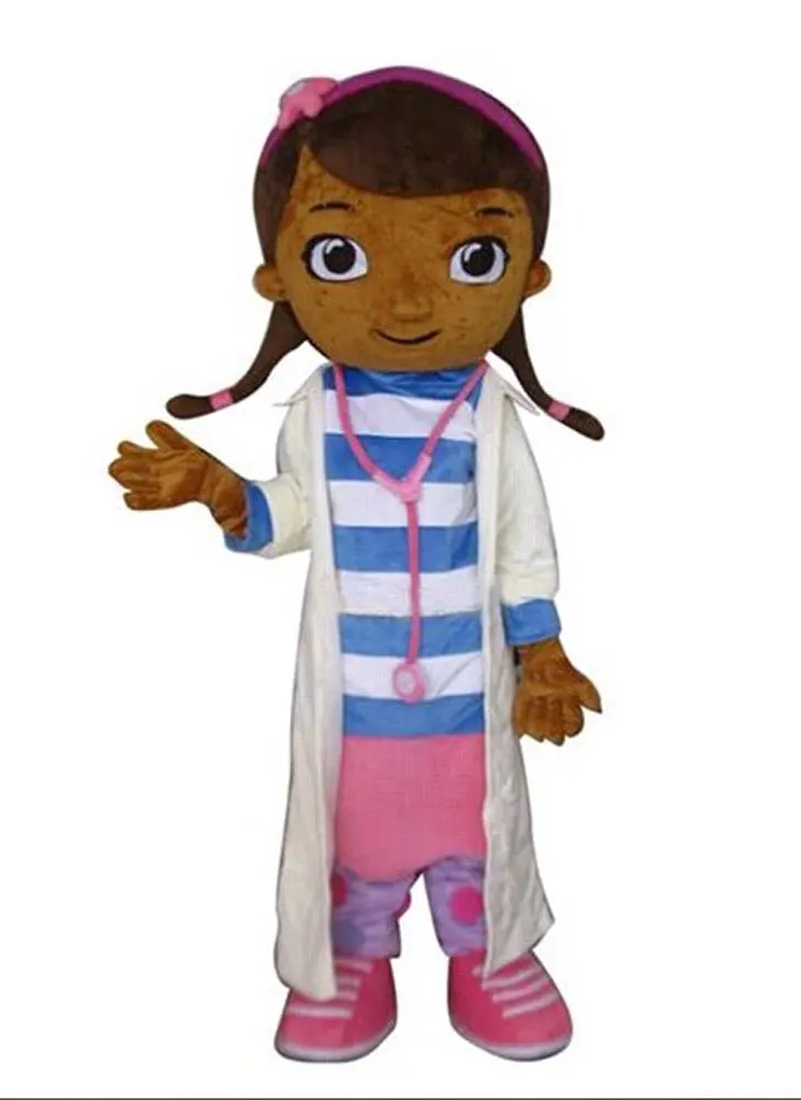 

Dottie McStuffins Doc McStuffins Mascot Costume Adult Size Classic Party Costumes Fancy Dress Suit Free Shipping