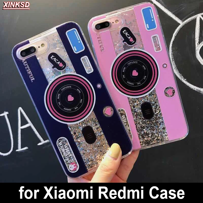 Cute Camera Dynamic Liquid Quicksand Glitter Phone Case For Xiaomi Mi 8 A2 6X A1 5X Mix 2S Redmi 5 plus Note 5 pro Cover Coque
Cute Camera Dynamic Liquid Quicksand Glitter Phone Case For Xiaomi Mi 8 A2 6X A1 5X Mix 2S Redmi 5 plus Note 5 pro Cover Coque