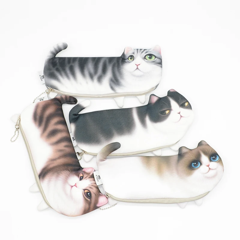 pencil case kawaii Cartoon astuccio High capacity school supplies Animal cat gran capacidad Cute bag papeleria bonita material 
pencil case kawaii Cartoon astuccio High capacity school supplies Animal cat gran capacidad Cute bag papeleria bonita material