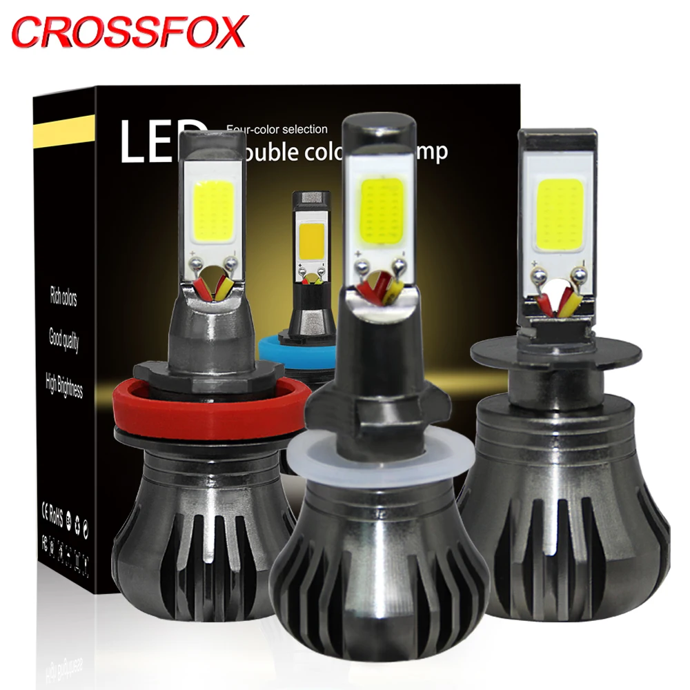 CROSSFOX Car LED Auto 880 H27 H3 H11 LED Fog Light Bulb 3000K 6000K 8000K Switch Flash Model Continuous illumination Strobe Lamp
CROSSFOX Car LED Auto 880 H27 H3 H11 LED Fog Light Bulb 3000K 6000K 8000K Switch Flash Model Continuous illumination Strobe Lamp