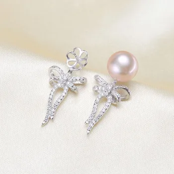 Luxury Bowknot Pearl Earrings Findings S925 Sterling Silver Pearl Earrings Components Shinning Pearl Earrings Settings 3Pairs
Luxury Bowknot Pearl Earrings Findings S925 Sterling Silver Pearl Earrings Components Shinning Pearl Earrings Settings 3Pairs