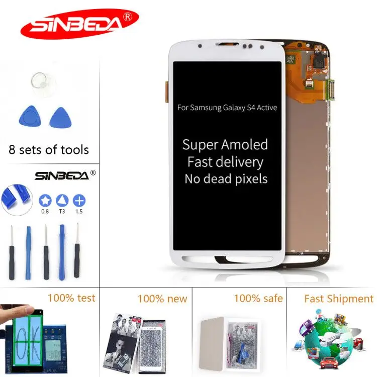 Sinbeda Super AMOLED LCD For Samsung Galaxy S4 Active LCD Display i9295 i537 Touch Screen Assembly With Digitizer
Sinbeda Super AMOLED LCD For Samsung Galaxy S4 Active LCD Display i9295 i537 Touch Screen Assembly With Digitizer