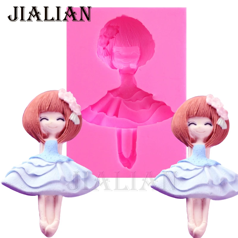 Dancing Lovely Girl Silicone Mold Chocolate Baking Fondant Cake Decorating Tools soap mold cake pop recipe T0888
Dancing Lovely Girl Silicone Mold Chocolate Baking Fondant Cake Decorating Tools soap mold cake pop recipe T0888