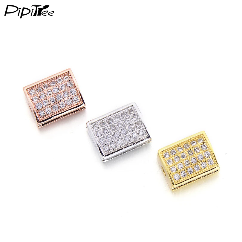 Pipitree Clear CZ Crystal Charm Beads Fit Macrame Bracelets & Bangles Brand Copper Spacer Beads for DIY Jewelry Making
Pipitree Clear CZ Crystal Charm Beads Fit Macrame Bracelets & Bangles Brand Copper Spacer Beads for DIY Jewelry Making