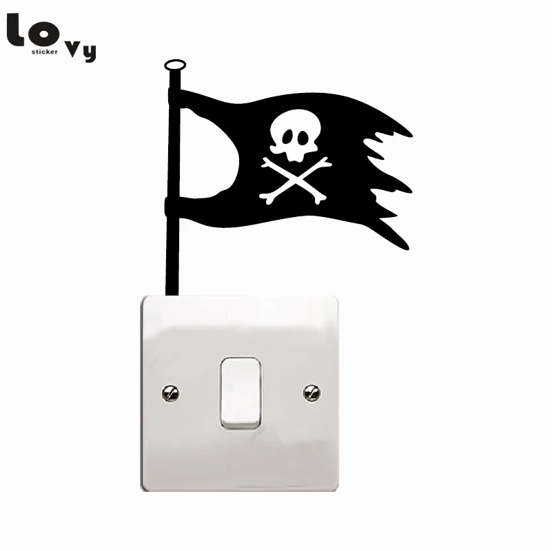 Creative Pirate Flag Switch Sticker Cartoon Flag Vinyl Wall Stickers For Home Decoration
Creative Pirate Flag Switch Sticker Cartoon Flag Vinyl Wall Stickers For Home Decoration