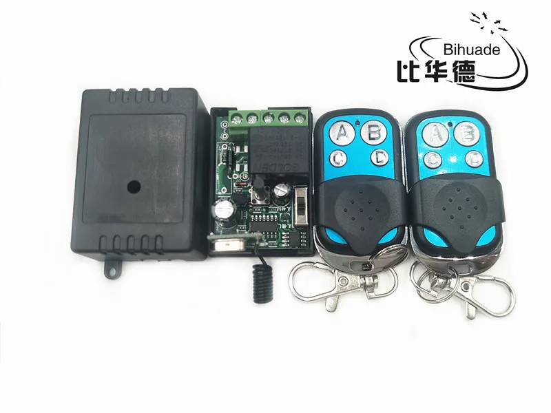 2pcs Transmitter Remote Controls and 433Mhz Universal Wireless Remote Control Switch DC 12V 1CH relay Receiver Module
2pcs Transmitter Remote Controls and 433Mhz Universal Wireless Remote Control Switch DC 12V 1CH relay Receiver Module