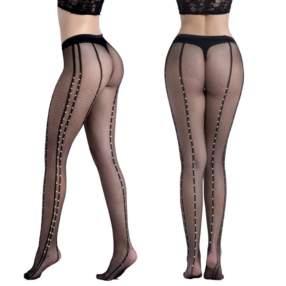 Elegant Womens Crystal Rhinestone Fishnet Net Mesh Stockings Tights Pantyhose High Waist Skinny Bodycon Hot One Piece Tights
Elegant Womens Crystal Rhinestone Fishnet Net Mesh Stockings Tights Pantyhose High Waist Skinny Bodycon Hot One Piece Tights