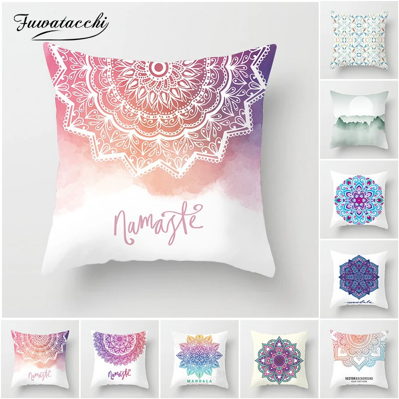 Fuwatacchi Mandala Cushion Cover Colorful Floral Sunrise Decoration Print Circle Throw Pillow Sofa Home Decorative Pillowcase
Fuwatacchi Mandala Cushion Cover Colorful Floral Sunrise Decoration Print Circle Throw Pillow Sofa Home Decorative Pillowcase