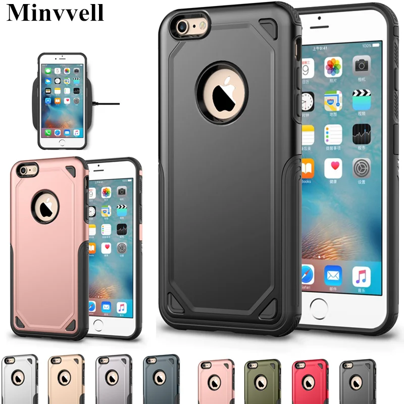 Armor Phone Case For iPhone 6 6S 6plus 6s Plus Case Hybrid Slim Military Shockproof Case for iPhone 5 5S SE 6 Plus Rugged Cover
Armor Phone Case For iPhone 6 6S 6plus 6s Plus Case Hybrid Slim Military Shockproof Case for iPhone 5 5S SE 6 Plus Rugged Cover