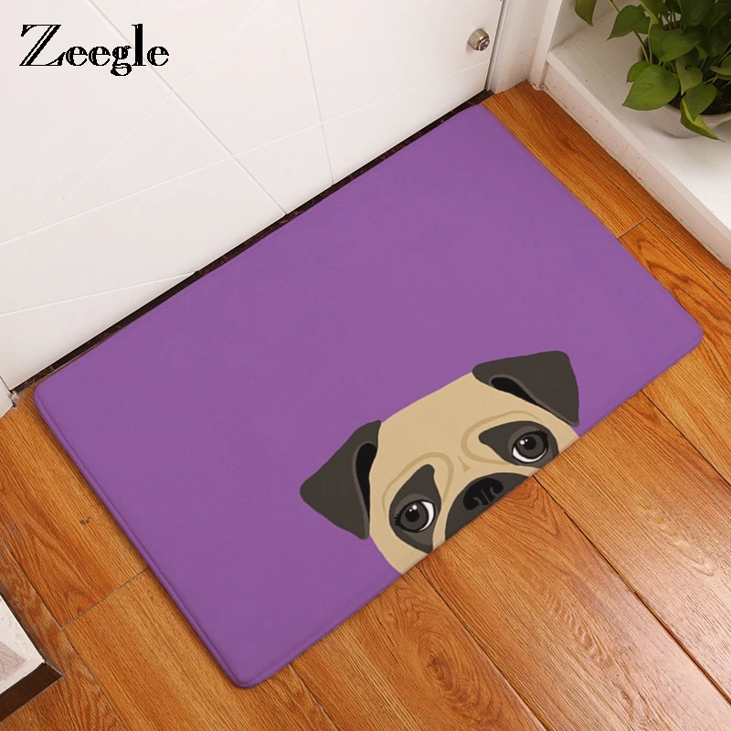 Zeegle Cartoon Pug Doormat For Entrance Door Anti-slip Bathroom Floor Mats Bedroom Bedside Mats Absorbent Carpet For Kitchen
Zeegle Cartoon Pug Doormat For Entrance Door Anti-slip Bathroom Floor Mats Bedroom Bedside Mats Absorbent Carpet For Kitchen