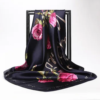 Spring Summer Navy Blue Daisy Silk Scarf Women Echarpe Fashion Elegant Floral Design Square Scarves Pink Shawl Wraps Bufandas
Spring Summer Navy Blue Daisy Silk Scarf Women Echarpe Fashion Elegant Floral Design Square Scarves Pink Shawl Wraps Bufandas